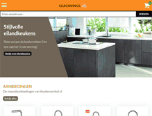 Tablet Screenshot of keukenwinkel.nl